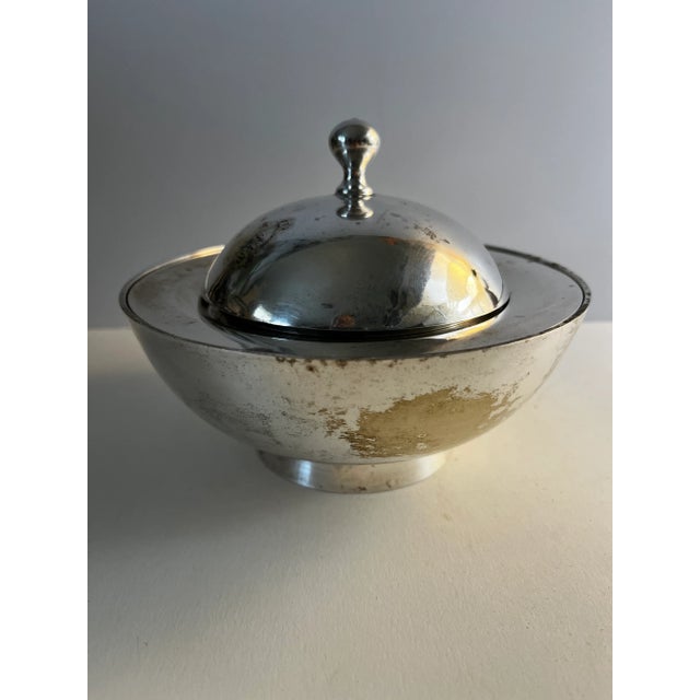 Mid-Century Modern Mid-Century Modern William Adams Silver Plate Bowl For Sale - Image 3 of 10