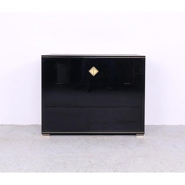 Black Lacquered Cabinets by Pierre Vandel, 1970s, Set of 2 For Sale - Image 6 of 18