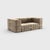 Not Yet Made - Made To Order Curt Modular Set - Flexible 2-Seater with Armrests - Barcelona - Vole - V3347/15 (Grey / Brown) by Ambivalenz, Set of 7 For Sale - Image 5 of 5