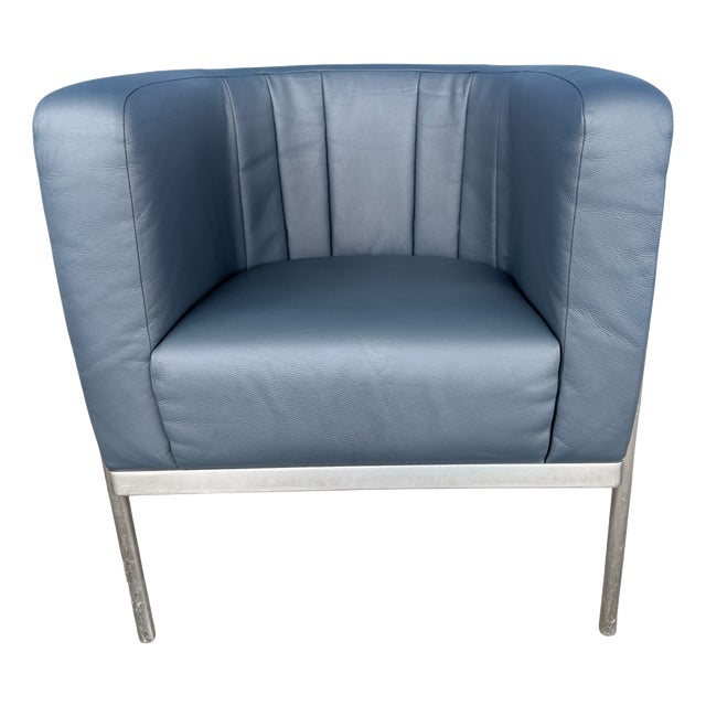 Zanotta Onda Chair in Leather from De Pas, Durbino & Lomazzi, 1985 For Sale