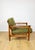 Vintage Wooden Armchair in Yellow-Olive from Z. Baczyk For Sale - Image 10 of 12