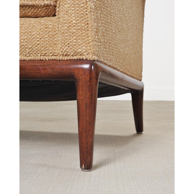 Camel Pair of A. Rudin "No. 600.1" Hardwood Boucle Lounge Armchairs For Sale - Image 8 of 18