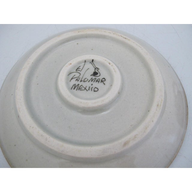 Ken Edwards El Palomar Blue Bird Tonala Mexico Folk Art Coffee Tea Cup & Saucer For Sale - Image 12 of 12