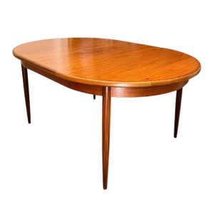 1960s Vintage Mid Century Modern G-PlanTeak Oval Extending Dining Table Butterfly Leaf Uk Import