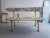 Panchina con Linee antique bench by Yukiko Nagai Dimensions: D 60 x W 164 x H 91 cm Material: Iron , Marble(Biancone,...