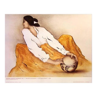 1990s "Pottery Keeper" RC Gorman Gallery Poster For Sale