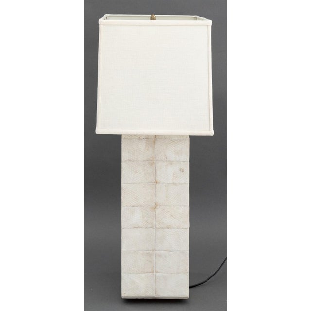 Modern R & Y Augousti Snakeskin Table Lamp For Sale - Image 3 of 6