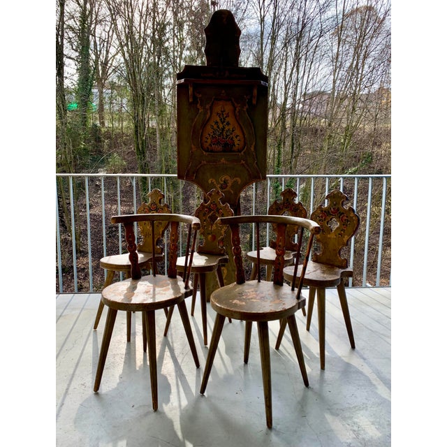 Alpine Chairs and Folding Table, Set of 7 For Sale - Image 15 of 18