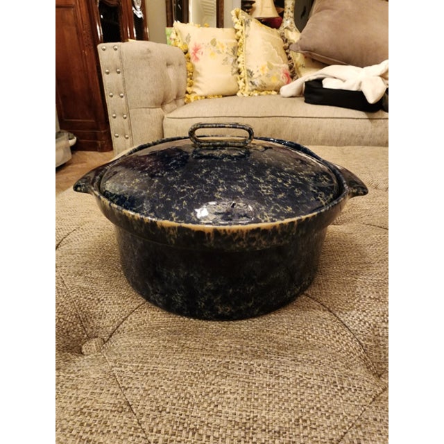 Bennington Blue Agate 3 Quart Casserole For Sale In San Antonio - Image 6 of 7