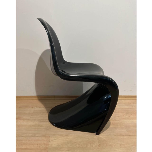 Panton Cantilever Chair in Black Pu by Verner Panton, Germany, 1971 For Sale - Image 11 of 18