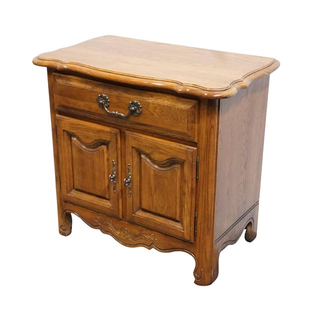 KELLER FURNITURE Solid Oak Country French Style 28" Cabinet Nightstand 26" High 28.25" Wide 16" Deep We specialize in high...