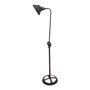 Vintage Industrial Articulating Iron Floor Lamp by Manley Manufacturing Company