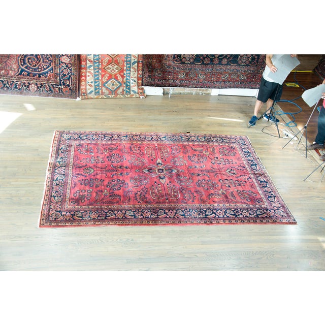 Early 20th Century Persian Sarouk Mohajeran Rug For Sale In Chicago - Image 6 of 14