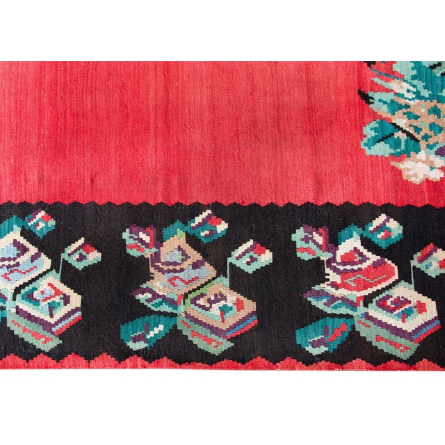 Vintage Turkish Kilim Rug For Sale - Image 10 of 15