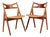 Hans J. Wegner Savbuk Ch-29 Dining Chairs attributed to Hans J. Wegner for Carl Hansen & Søn, Set of 2 For Sale