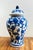 Large Vintage Blue and White Ceramic Ginger Jar For Sale - Image 4 of 9
