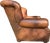 Restoration Hardware Churchill Leather Lounge Chair For Sale - Image 9 of 18