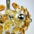 Glass Mid-Century Amber Murano Glass Chandelier from Mazzega, Italy, 1970s For Sale - Image 7 of 13