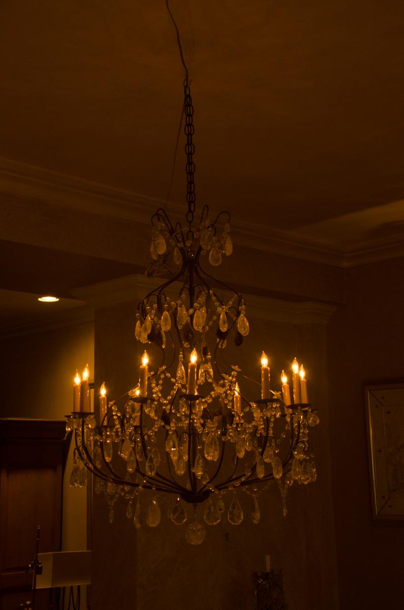 modern rock crystal chandelier