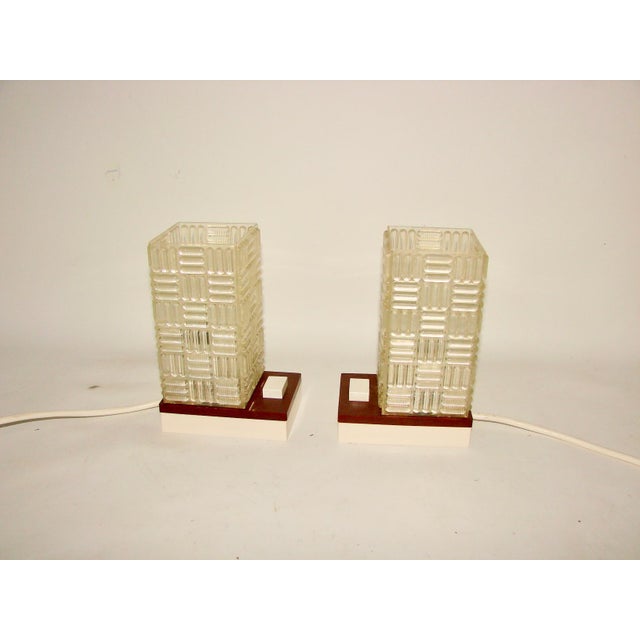 Glass and Plastic Lamps from Lataa, 1970s, Set of 2 For Sale - Image 4 of 7