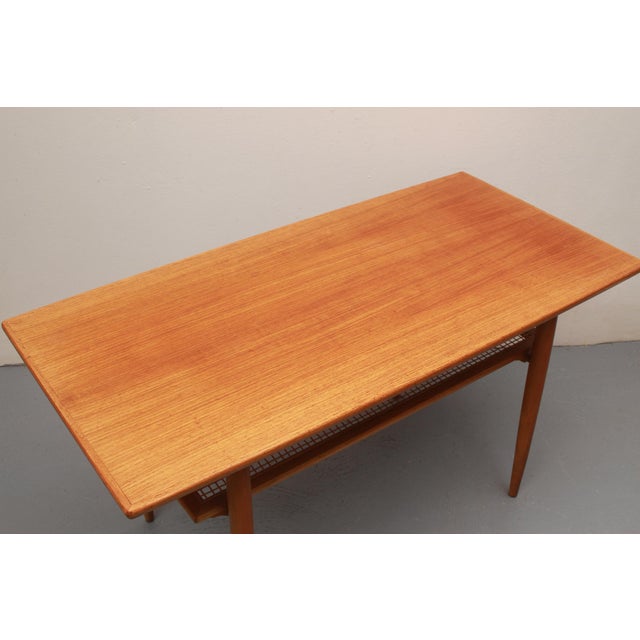 Vintage Coffee Table in Teak from Opal, 1960s For Sale - Image 9 of 12