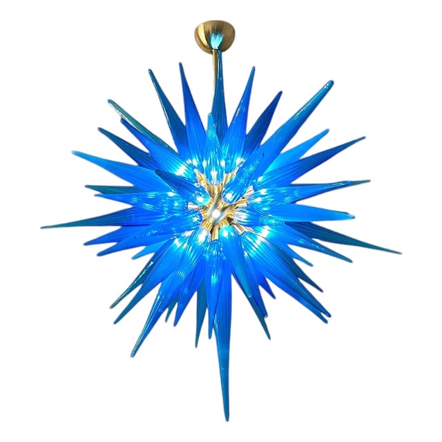 Murano Glass Chandelier Sputnik Icicles Modern Chandelier For Sale