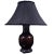Black Italian Ceramic Table Lamp, 1960s For Sale - Image 8 of 8