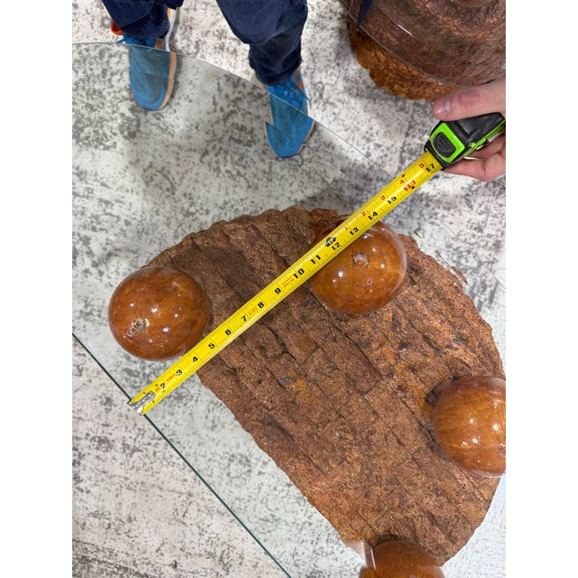 1970s Fossil Stone Coffee Table by Pierre Magnussen Ponte For Sale - Image 4 of 7