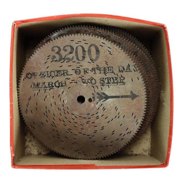 Antique Mini Stella Hand Crank Disk Player With 20 Disks C1890 For Sale - Image 9 of 10