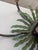 Onyx Vintage British Colonial Pineapple & Faux Bamboo Chandelier — Artist-Repainted by Anne Yates Burst, Indies Landing, Winter Park Fl For Sale - Image 8 of 16