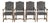 19th Century Dining Chairs with Fabric Seats and Armrests with Wood Carvings Os De Mouton, Set of 10 For Sale