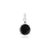 Contemporary 11.55 Ct Black Star & Zircon Dainty Drop Pendant in 925 Silver For Sale - Image 3 of 12