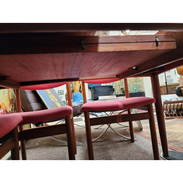Chestnut 1960s Midcentury Danish Teak Borge Mogensen Dining Room Table For Sale - Image 8 of 12