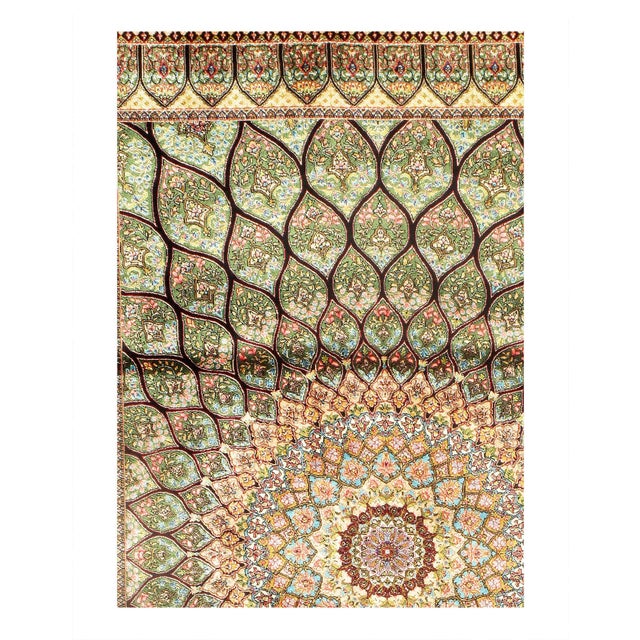 Viscose on a cotton foundation with a medallion This rug has a dense, soft pile, and excellent quality, to ensure that you...