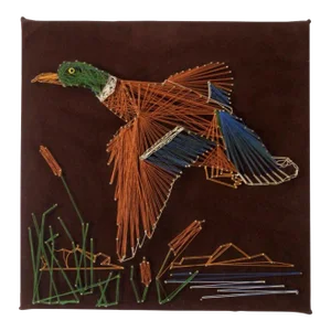 Vintage Mallard Duck String Art Wall Decor