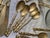 Metal Bamboo Style Serving Cutlery in Nickel-Plated Bronze, 1960s, Set of 25 For Sale - Image 7 of 14