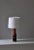 Scandinavian Modern Table Lamp in Oak and Black Leather, Denmark, 1950s For Sale - Image 3 of 10