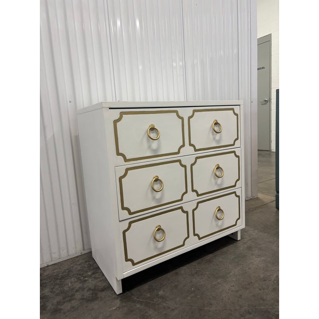 Dorothy Draper Inspired Espana Painted Nightstand Chest For Sale - Image 9 of 11