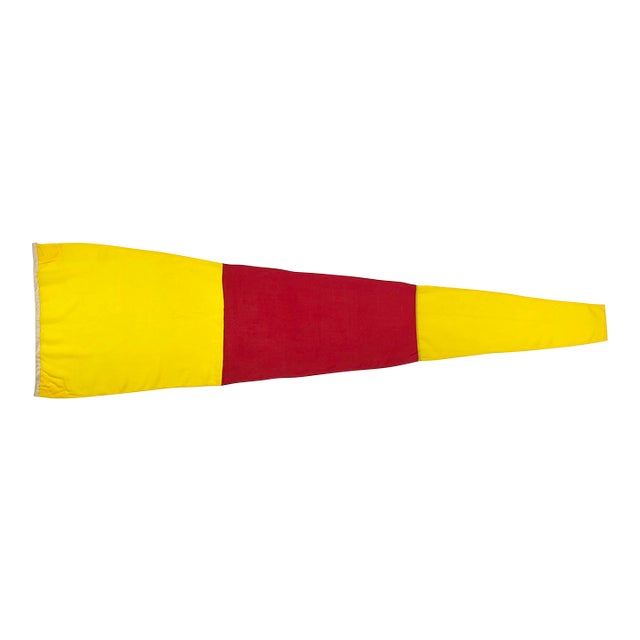 Large Vintage Wool Nautical Signal Flag For Sale