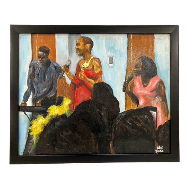 Oil Painting Signed Che Darden “ Rhythm & Blues” For Sale