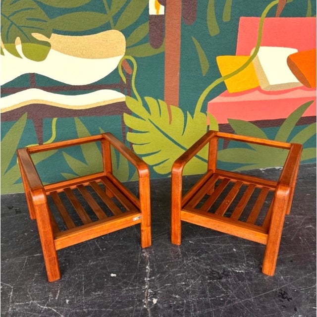 Danish Teak Club Chair Pair For Sale In Tampa - Image 6 of 11