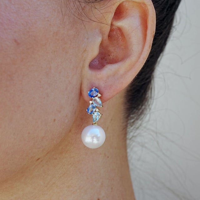 18K Gold 4 Pieces 4 x 6 mm Natural Sapphire｜Conflower Blue｜Oval Sapphire CTW: 2.40 4 Pieces 6 x 4 mm Natural...