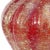 Murano Vintage Murano Seguso Vetri d'Arte Pulegoso Red Gold Flecks Italian Art Glass Ribbed Flower Bud Vase For Sale - Image 4 of 6