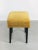 Mid-Century Pouf in Yellow For Sale - Image 4 of 8
