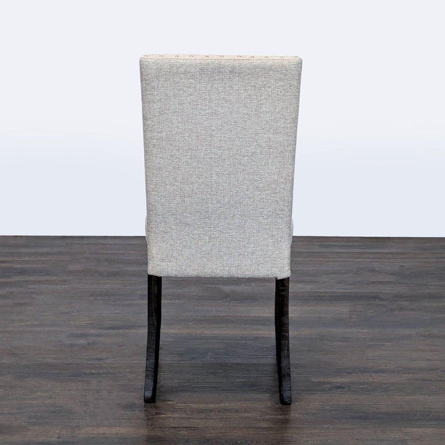 2010s Pottery Barn Upholstered Parsons Dining Chair With Nailhead Trim For Sale - Image 5 of 7