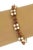 This lovely Estate bracelet is crafted from 14k yellow gold with a polished finish. The front half has 3 sets of 4 pearls...
