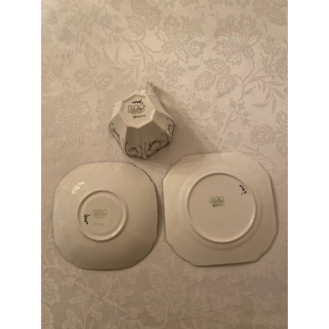 Shelley Queen Anne “Garland of Flowers” Tea Cup, Saucer, and Plate- 3 Pieces For Sale In Denver - Image 6 of 12