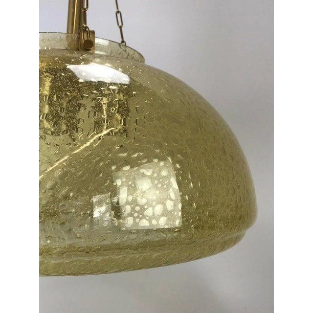 1960s Space Age Design Ceiling Lamp by Doria Glass For Sale - Image 5 of 13
