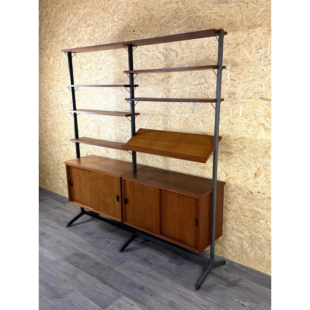 Vintage Swedish Teak Shelving System Wall Unit by Olof Pira, 1960s For Sale - Image 14 of 18