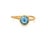 Contemporary Marco Bicego, 18k Yellow Gold and Blue Topaz Jaipur Ring For Sale - Image 3 of 8